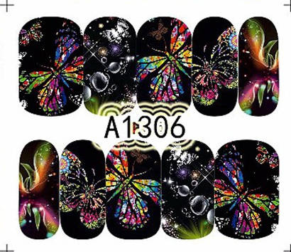 NAIL ART - WATER TRANSFER DECALS - BUTTERFLY