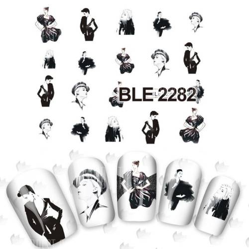 NAIL ART - WATER TRANSFER DECALS - WOMAN FASHION