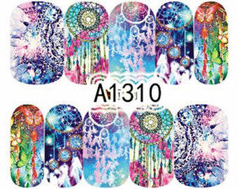 NAIL ART - WATER TRANSFER DECALS - DREAMCATCHER