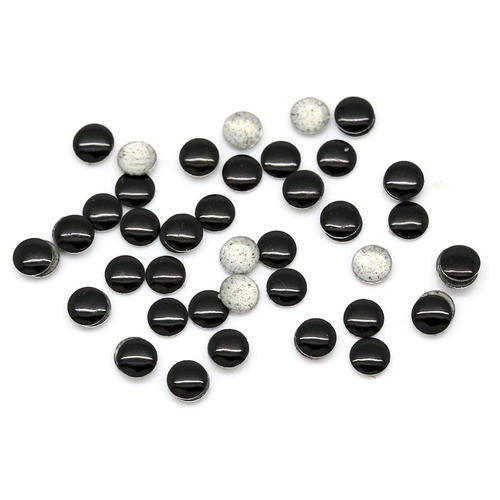 NAIL ART - Black Metal Studs Nail Art Decor Round 3mm