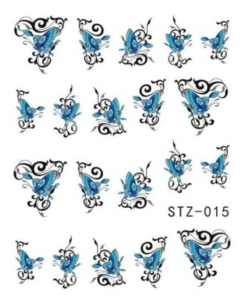 NAIL ART - Water Transfer Decals Butterfly Sliders For Nail Art