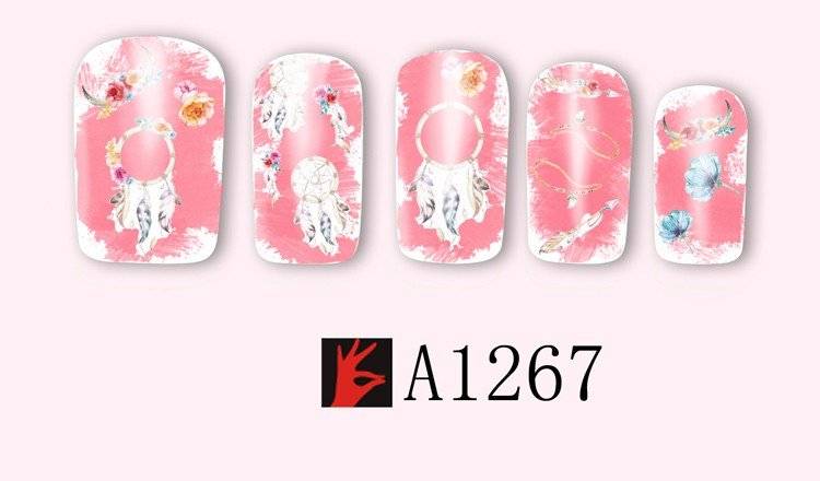 NAIL ART - Water Transfer Decals Nail Art Dream Catchers