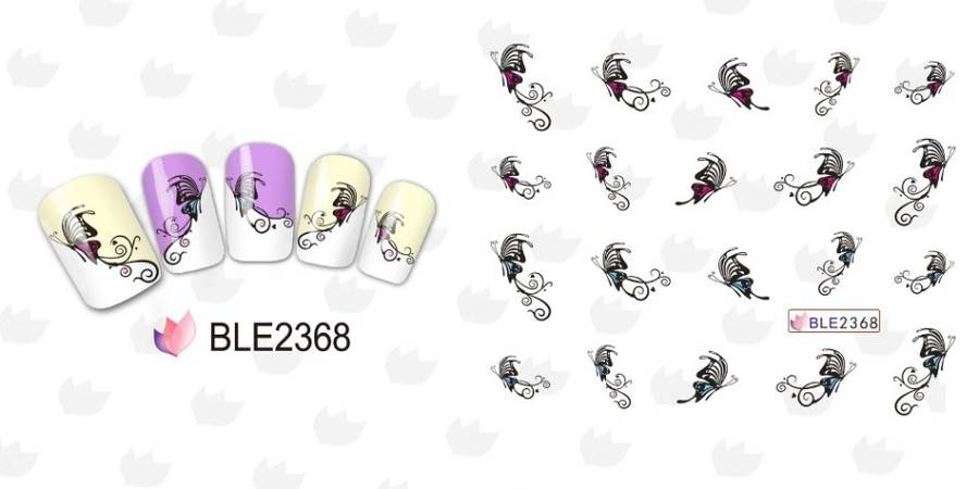 NAIL ART - Water Transfer Decals Butterfly