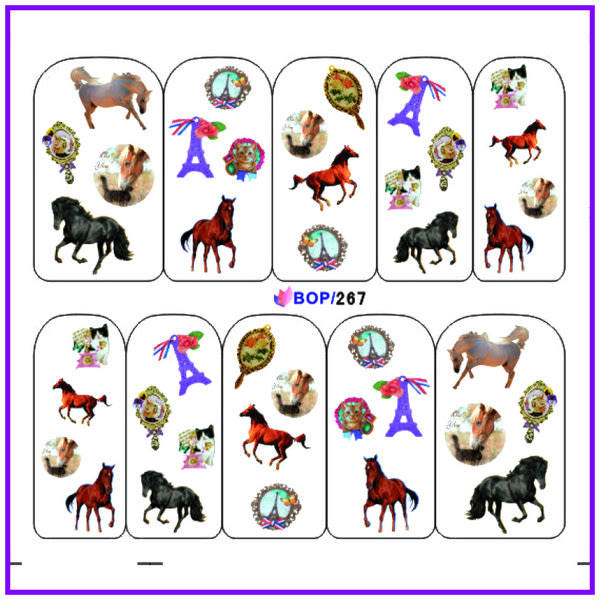 Nail art water decals transfer stickers for nails