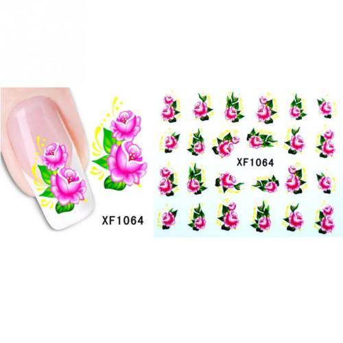 NAIL ART - Floral Water Transfer Nail Art