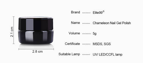 NAIL GEL - Elite Chameleon Nail Gel Polish - 5g