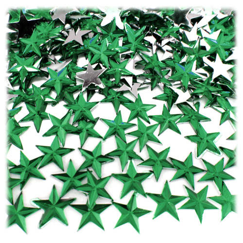 NAIL ART - Flat Back Dark Green Star Rhinestones For Nail Art