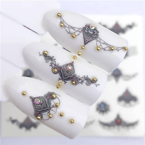Water Transfer Decals Nail Art Sliders - 3088