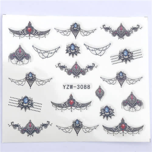 Water Transfer Decals Nail Art Sliders - 3088