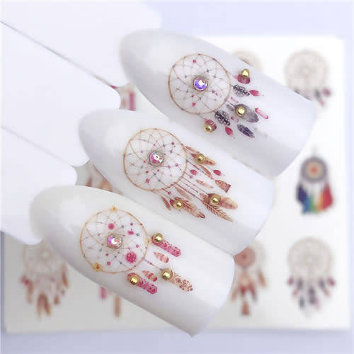 Water Transfer Decals Dreamcatcher Nail Art Sliders - 3104