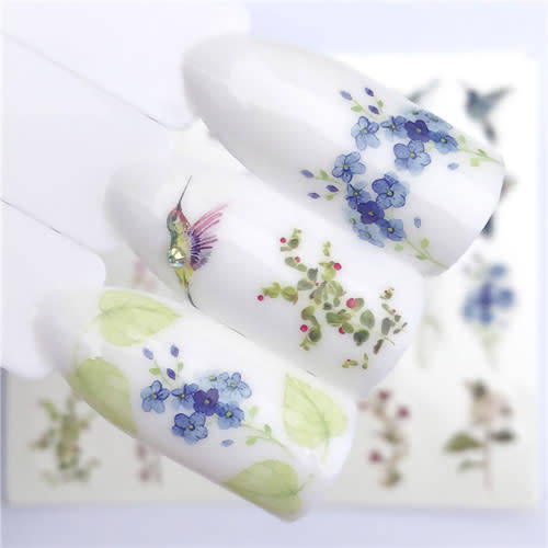 Water Transfer Decals Birds Nail Art Sliders - 3107