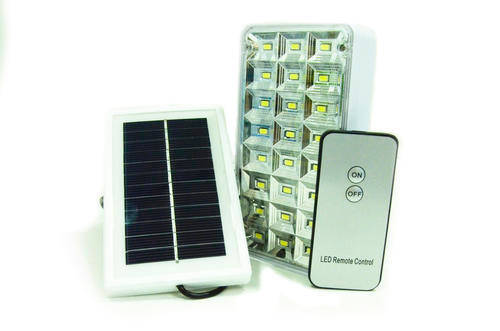 Remote controlled solar rechargeable camping emergency light