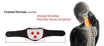 Tourmaline infared self heating neck band