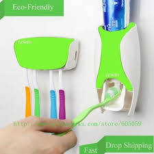 Toothpaste Dispenser and Toothbrush Holder