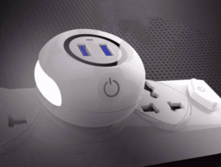 Touch lamp USB port charger