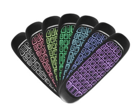Air Mouse With Mini Wireless Keyboard and 7 Colours Backlit RGB