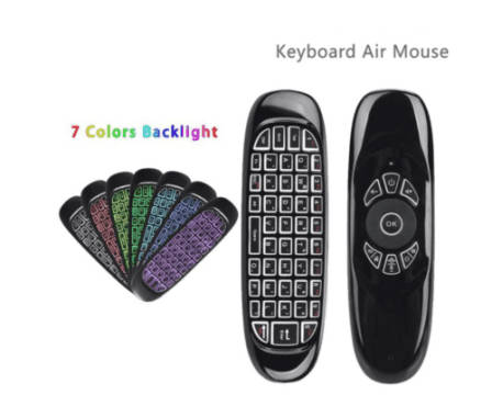 Air Mouse With Mini Wireless Keyboard and 7 Colours Backlit RGB
