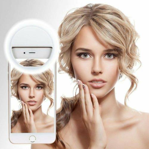 Clip style selfie ring light