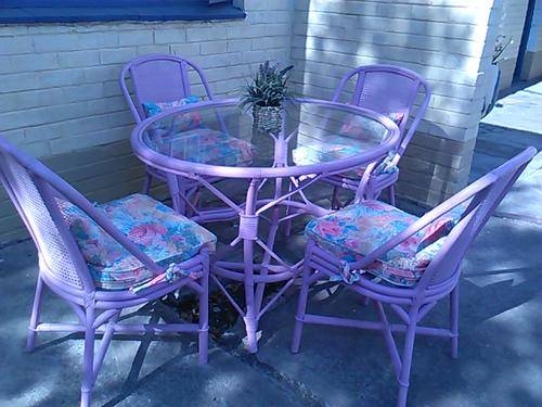 Cane Patio set