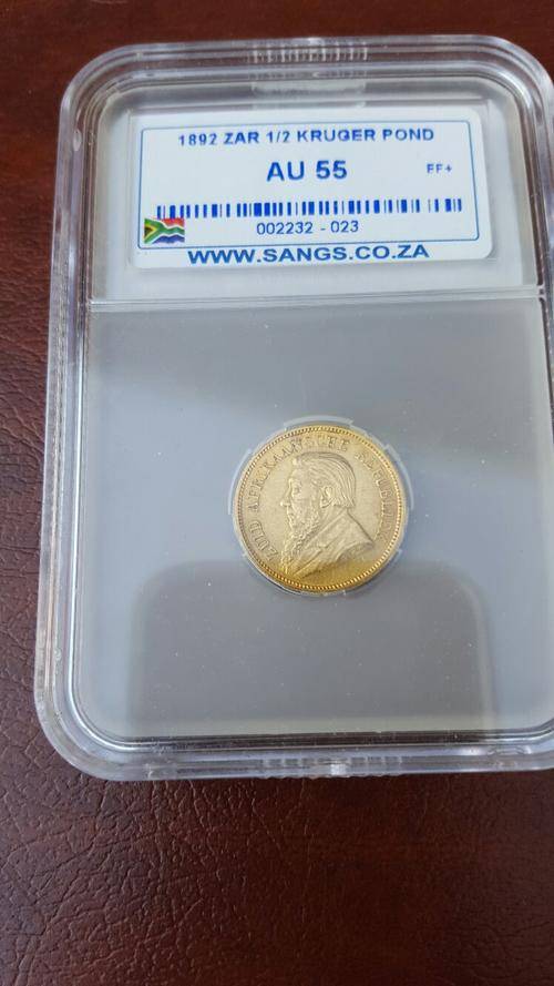 1892 HALF KRUGER POND SANGS AU 55