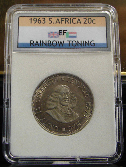 20c 1963 - Beautiful Coin in custom slab