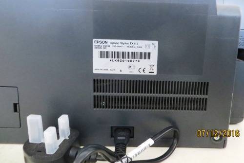 Epson Stylus TX117 Printer/Scanner/Copier