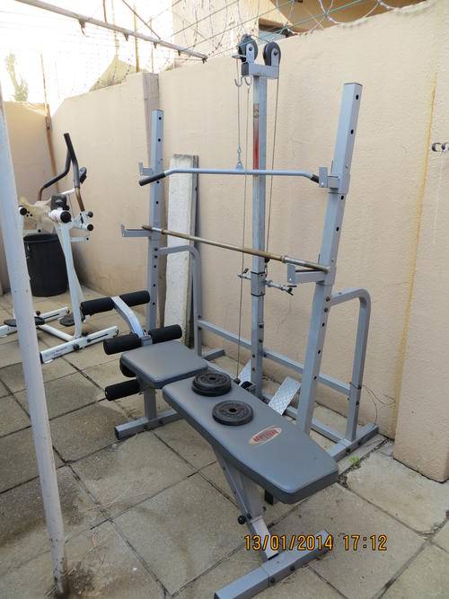 Multi Gym Exercising Set Up