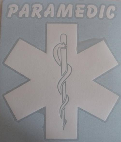 Star of Life Paramedic EMS vehicle window sticker/decal