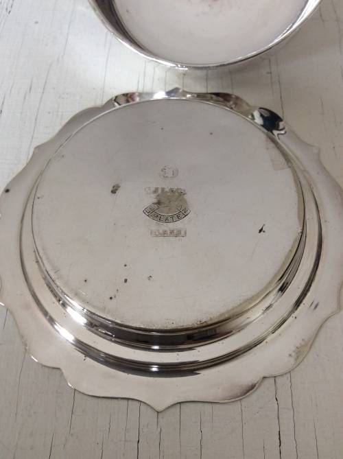 Vintage Silver Plated Butter Dish