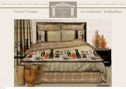 Double Duvet Cover Set with Printed Detail - SUPERIOR QUALITY