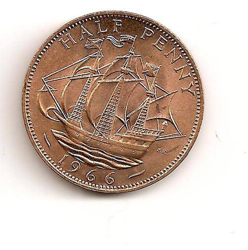 United Kingdom - 1966 Half Penny (Elizabeth II) - lovely detail