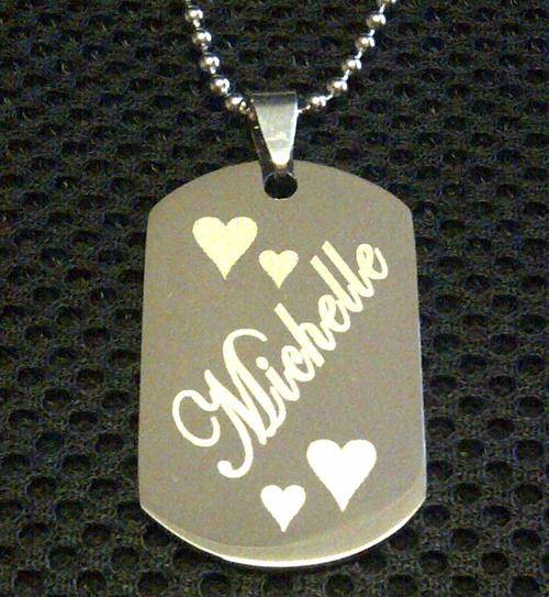 10 Small army style dog tags for crossp1 only. (1 lot)