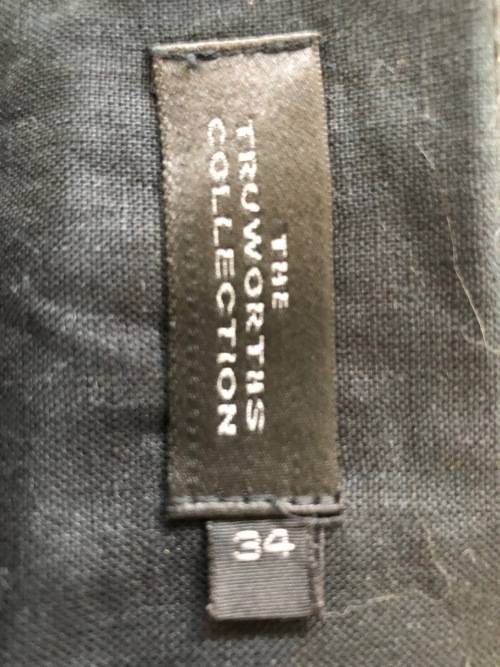 100% Linen Suit size 34 / Black (skirt & waistcoat)