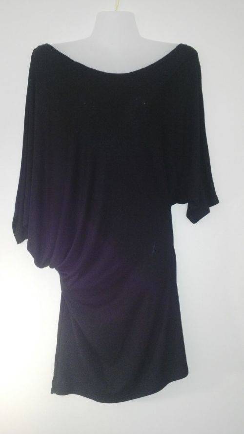 Flattering off the Shoulder Black Batwinged top Size 12