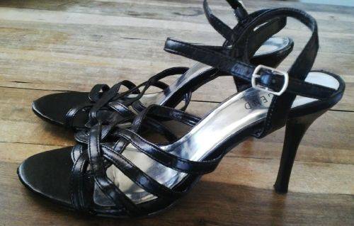 Black Strappy Sandals by Legend Size 6