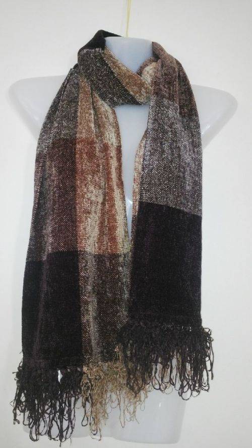 Lovely Soft Chenille Brown Scarf by Woolworths