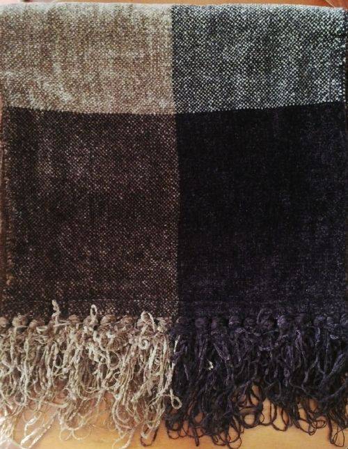 Lovely Soft Chenille Brown Scarf by Woolworths