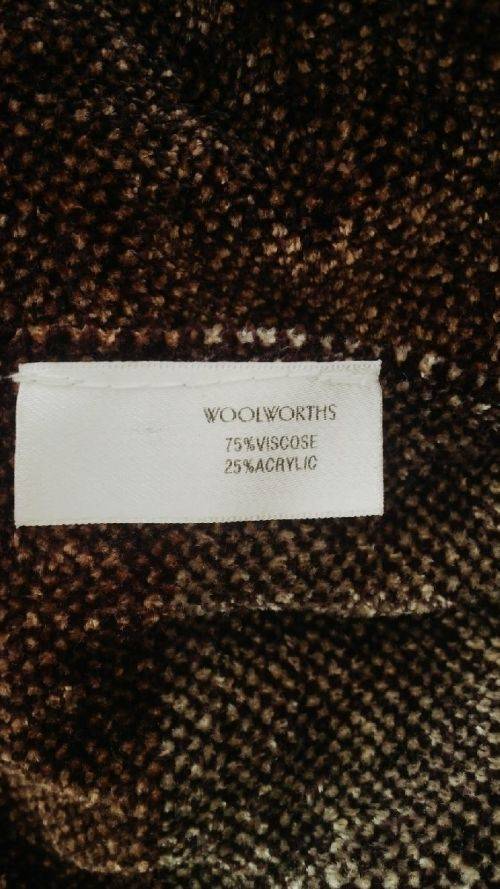Lovely Soft Chenille Brown Scarf by Woolworths