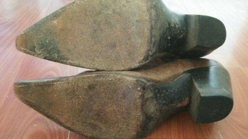 Brown Leather Cowboy Boots Size 6