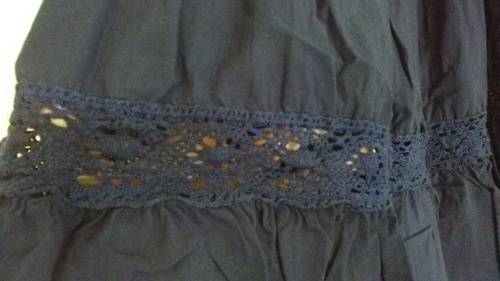 Navy Blue Skirt With Lace detail by Freedom Sise Large
