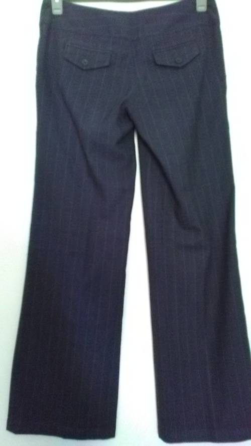Grey/Brown Pinstripe Trousers Size 10