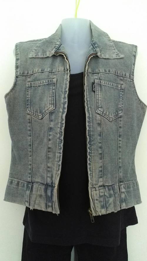 Sleveless Denim Jacket By Sisssy Boy Size Medium