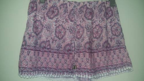 Pink Patterned Shorts by Cherokee size XL