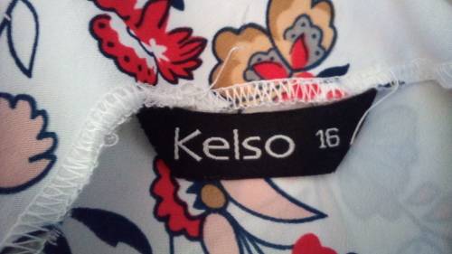 Flowered Dress By Kelso Size 16