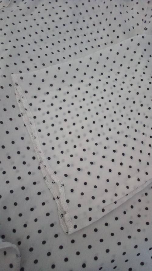 White Polkadot Shirt by Kelso Smart, Office, Career Wear, Size Medium