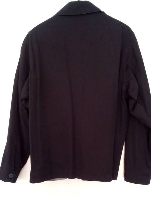 ***Sale*** Mens Black Zip Front Jacket By Docklands Classic Size Medium