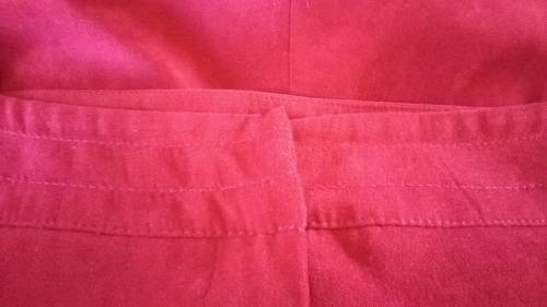Red Velvet Feel Pants By Donna Claire Size 16
