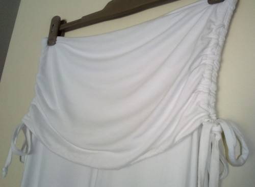 White Soft Stretch Pants Size Medium