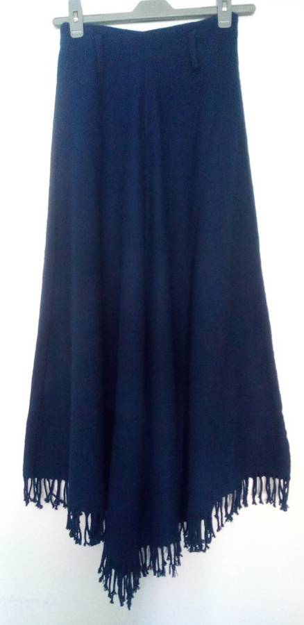 Kelso, Warm Blanket Skirt  in Blue Size 10