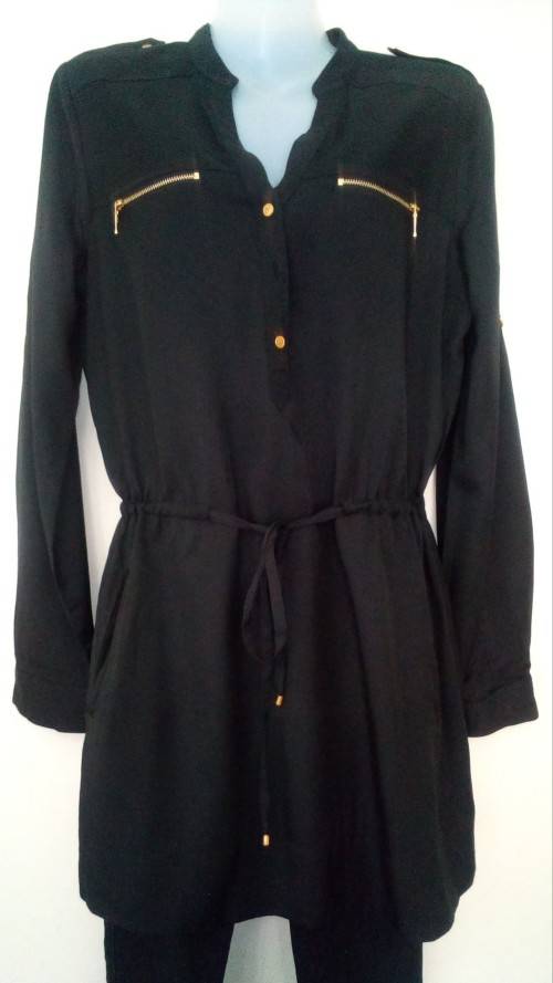 Gorgeous Black Longer Length Top by Forever New. Size 10